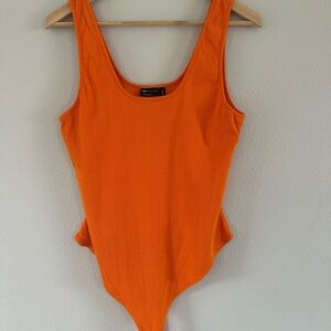 ASOS Orange Ribbed Bodysuit